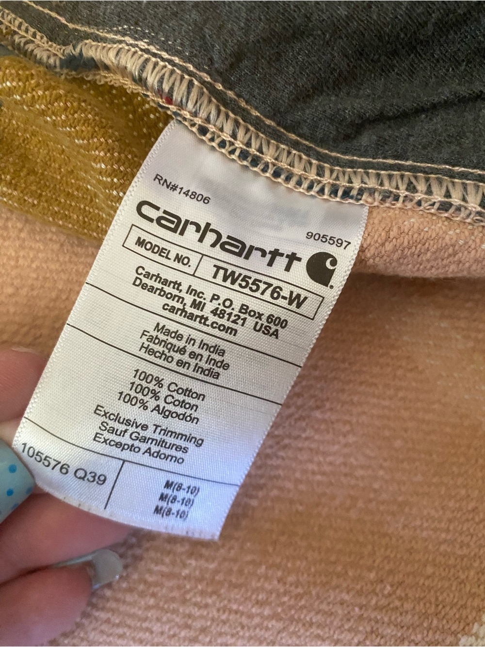 Carhartt Women's Loose Fit Heavyweight Twill Plaid Shirt- like new - Picture 8 of 8